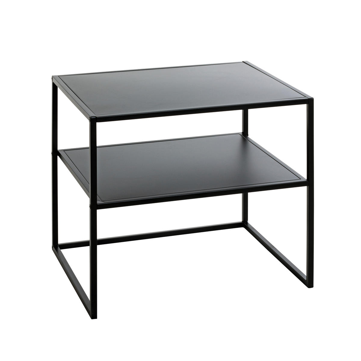BEISTELLTISCH in Metall 50/40/45 cm  - Schwarz, Trend, Metall (50/40/45cm)