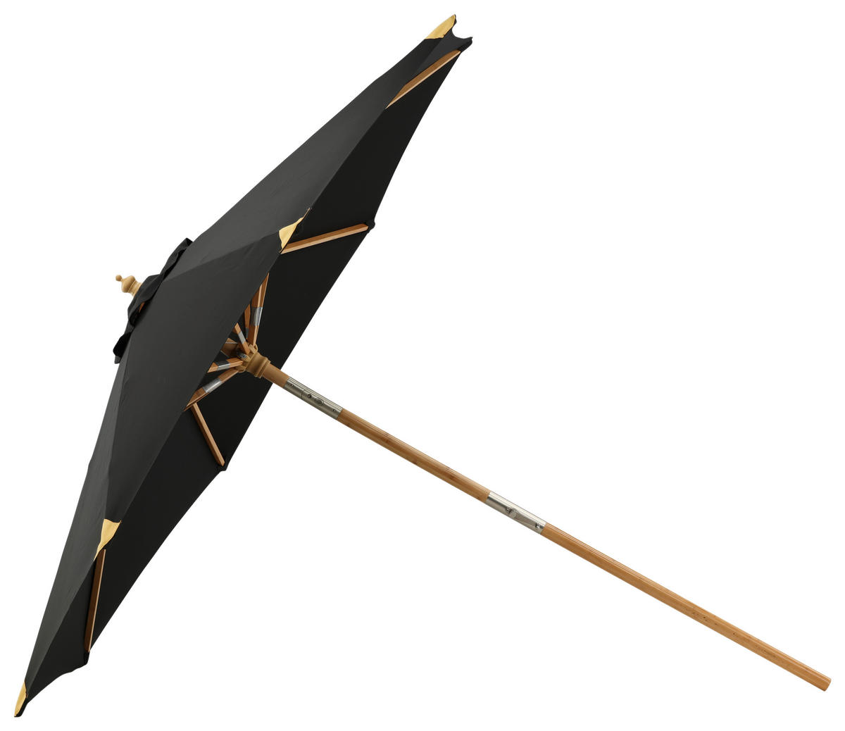 SONNENSCHIRM 270 cm  - Schwarz, KONVENTIONELL (270/250cm) - Gardenson