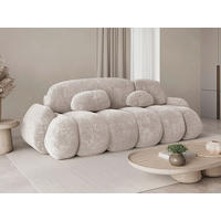 SCHLAFSOFA Hellbraun  - Hellbraun/Schwarz, Design, Kunststoff/Textil (270/103/113cm) - MID.YOU