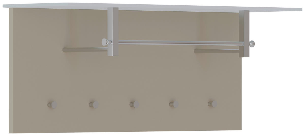 GARDEROBENPANEEL  in 102/41/33 cm  - Sandfarben, Design, Glas/Holzwerkstoff (102/41/33cm) - Moderano