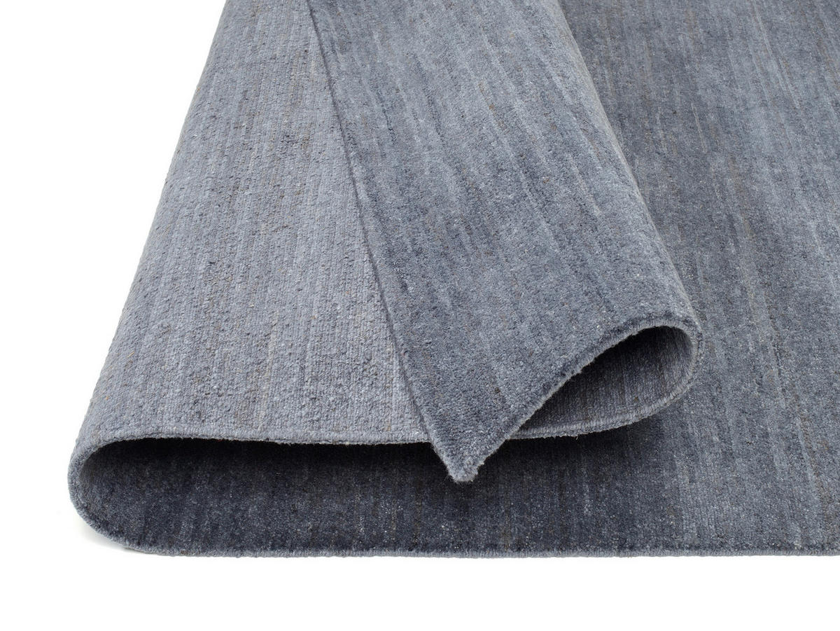 WOLLTEPPICH 250/350 cm Blaugrau  - Blaugrau, Natur, Textil (250/350cm) - Cazaris
