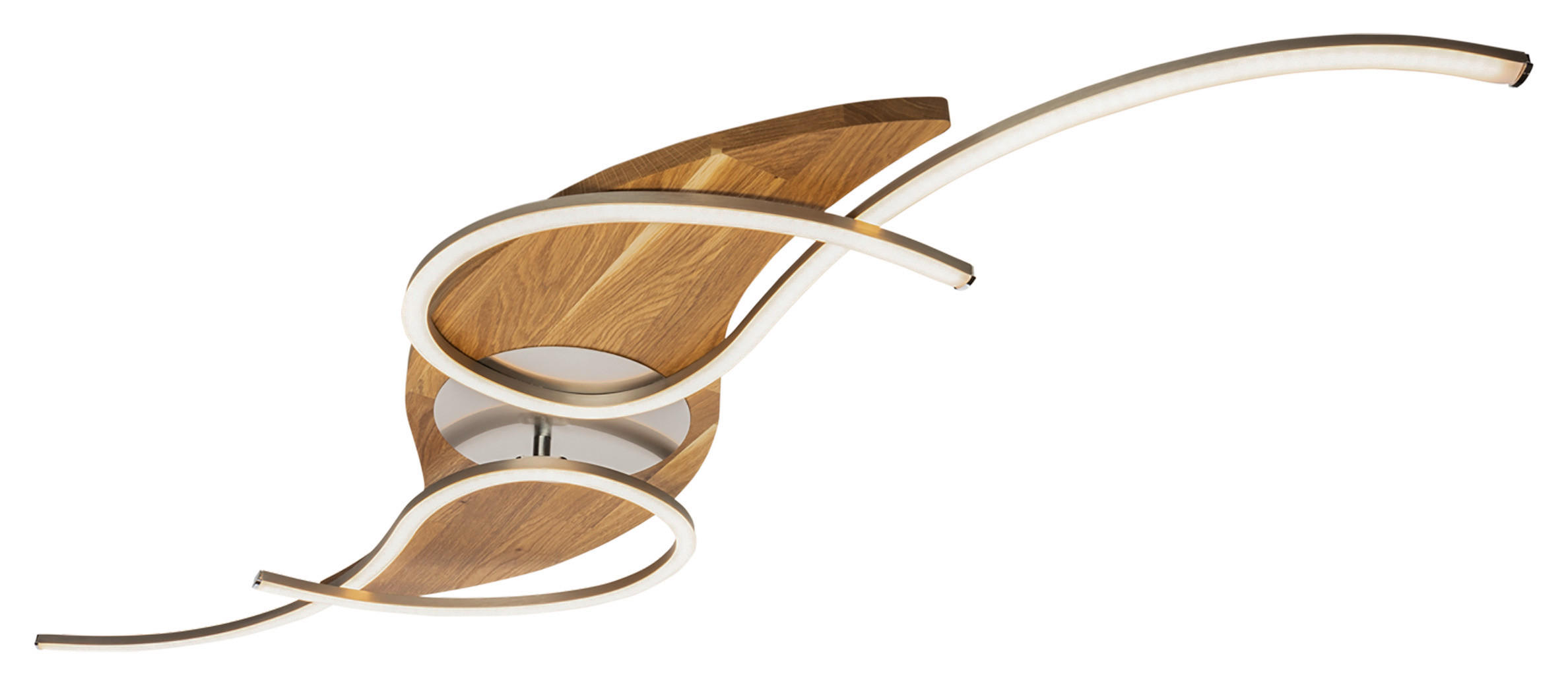 LED-DECKENLEUCHTE    128/38/9 cm  - Natur, Holz (128/38/9cm) - Waldwelt
