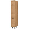 APOTHEKERSCHRANK 30/216,6/58 cm  in Eichefarben  - Eichefarben/Schwarz, MODERN, Holzwerkstoff/Metall (30/216,6/58cm) - Nobilia