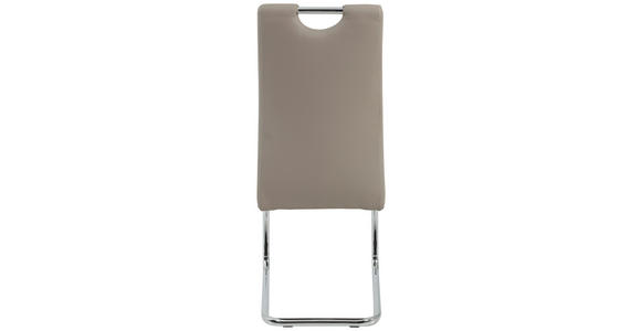 SCHWINGSTUHL in Lederlook - Chromfarben/Weiß, Design, Textil/Metall (43/98/59cm) - Carryhome