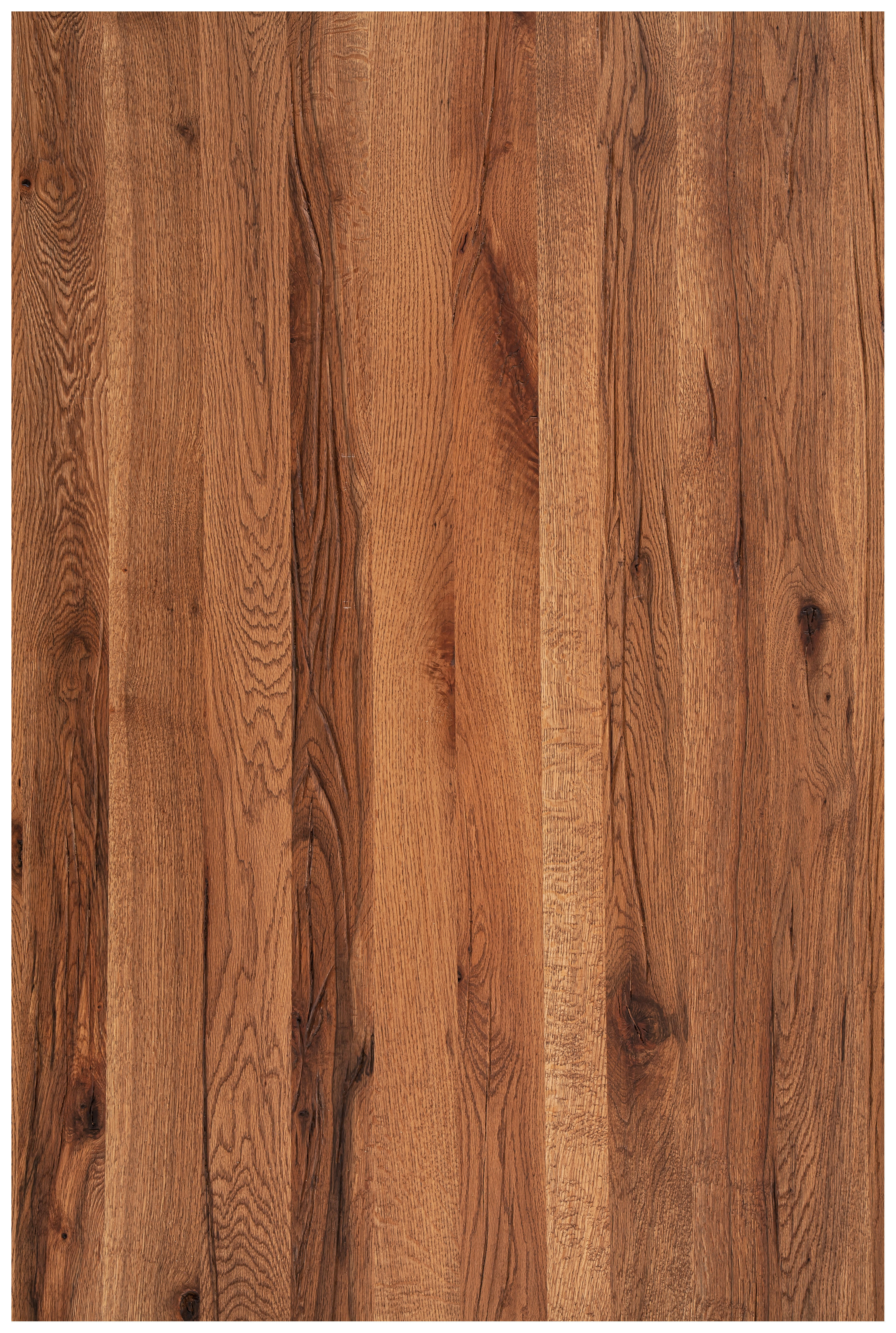 TISCHPLATTE 300/100/6 cm Eiche massiv Holz Eichefarben  - Eichefarben, Design, Holz (300/100/6cm) - Waldwelt