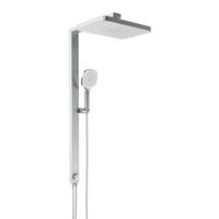 Überkopfbrauseset La Palma  - Chromfarben, MODERN, Kunststoff (43/105/5cm) - Premium Living