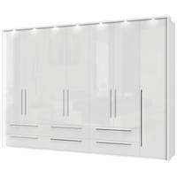 ORMAR SA KLASIČNIM VRATIMA bela visoki sjaj, bela  322/226/60 cm  - bela visoki sjaj/bela, Dizajnerski, pločasti materijal/plastika (322/226/60cm)