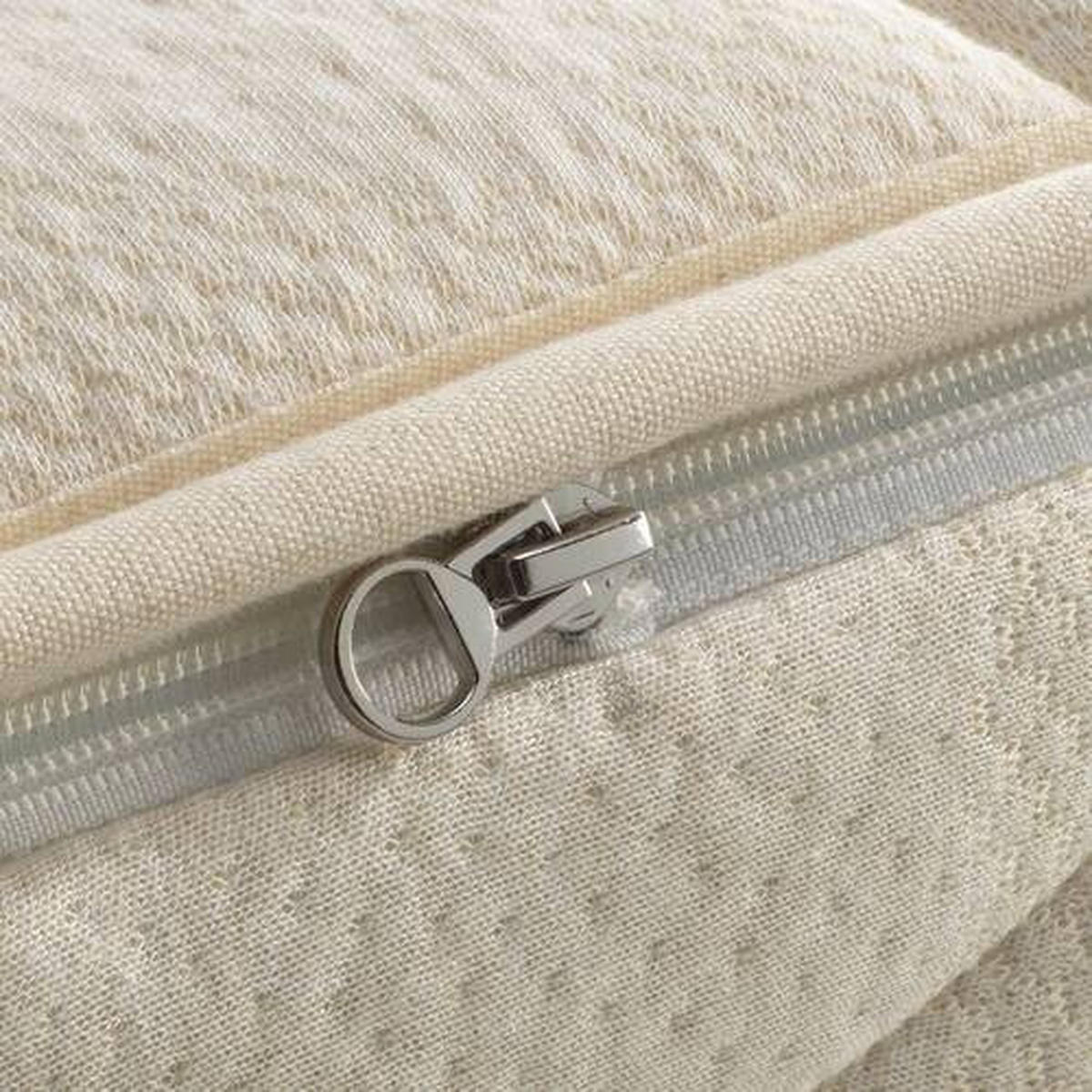 LATEXMATRATZE Waldgrün 80/200 cm Höhe ca. 22 cm 7 -Zonen - Weiß, Basics, Textil (80/200cm) - Linea Natura