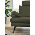 ECKSOFA in Echtleder Grün  310/180 cm  - Schwarz/Grün, Design, Leder/Metall (310/180cm) - Dieter Knoll