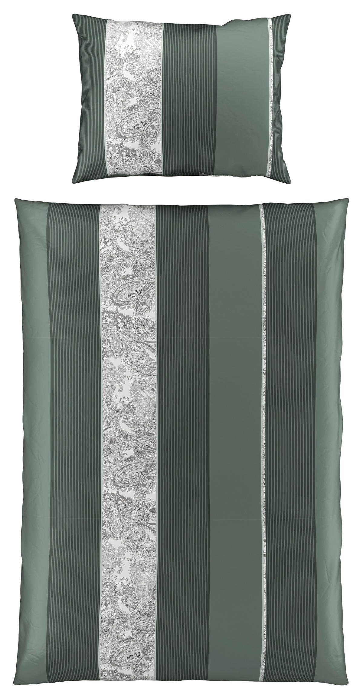 POSTEĽNÁ BIELIZEŇ, satén, zelená, 140/200 cm - zelená, Design, textil (140/200cm) - Dieter Knoll