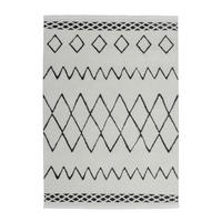 KOBEREC S VYSOKÝM VLASOM, 80/150 cm, čierna, biela - čierna/biela, Design, textil (80/150cm)