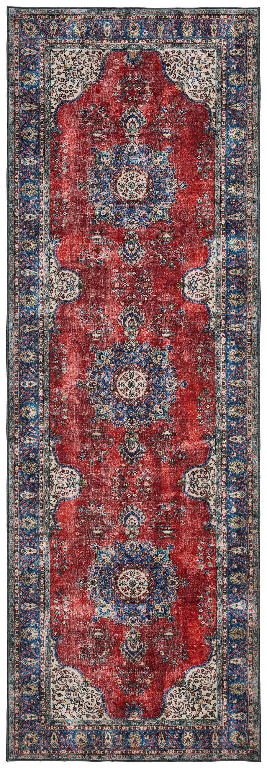 Novel BĚHOUN, 80/250 cm, vícebarevná, červená