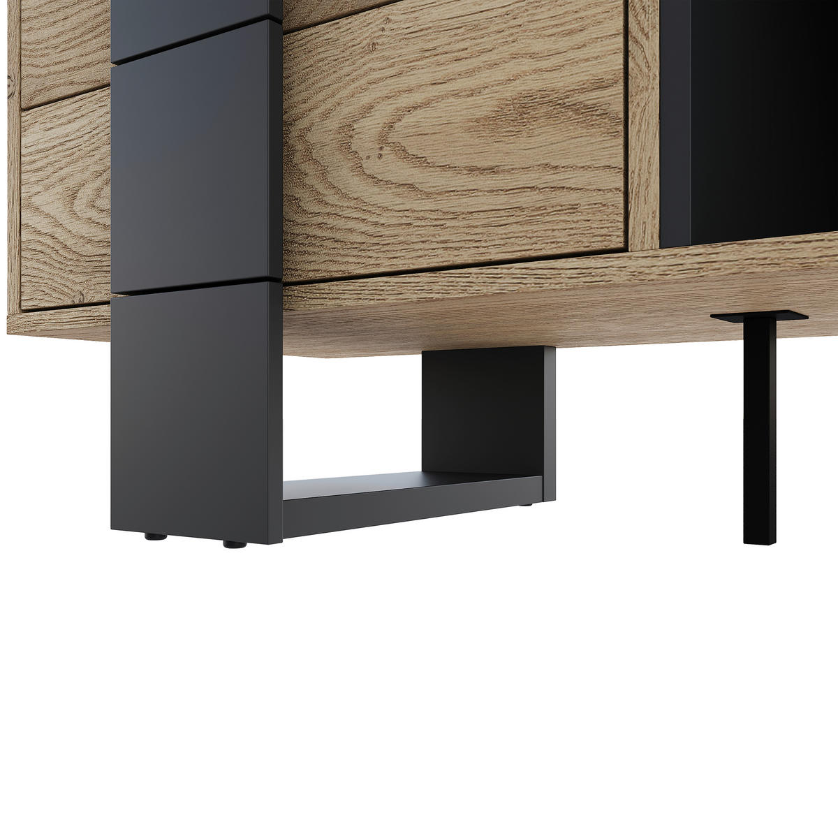 GARDEROBE  in 115/200/41,6 cm  - Eichefarben/Anthrazit, KONVENTIONELL, Holzwerkstoff (115/200/41,6cm) - Carryhome