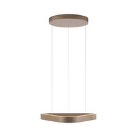 ZÁVĚSNÉ LED SVÍTIDLO, 60/54,9/180 cm  - bronzová, Basics, kov (60/54,9/180cm)