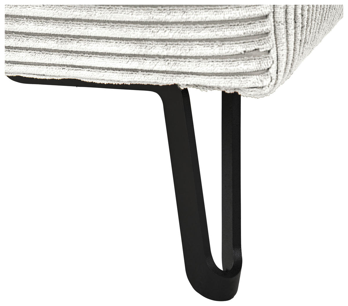 UGAONA GARNITURA prirodna boja  - prirodna boja/crna, Konvencionalno, tekstil/metal (185/250cm) - Carryhome