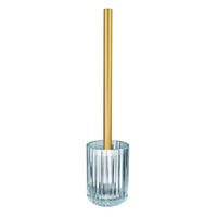 WC-BÜRSTENHALTER - Hellblau, Basics, Glas (8,9/38cm) - Kleine Wolke