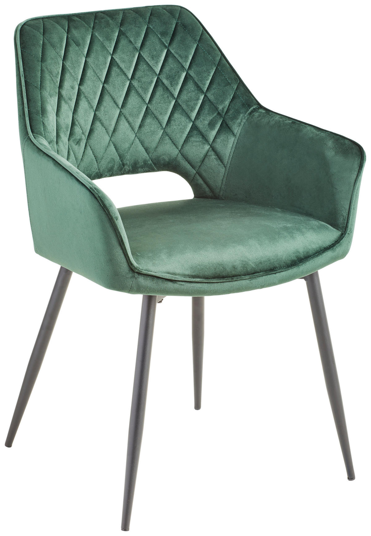 NASLANJAČ, les, kovina, tekstil črna, temno zelena  - črna/temno zelena, Konvencionalno, kovina/tekstil (56/56/80,5cm) - MID.YOU