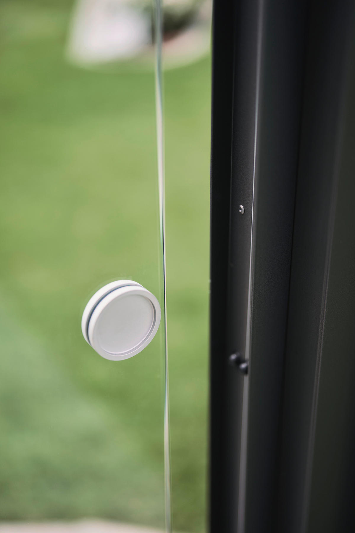 PAVILLON-GLASSCHIEBEWAND 364,5/234,9/9 cm   - Klar/Dunkelgrau, MODERN, Glas (364,5/234,9/9cm) - Biohort