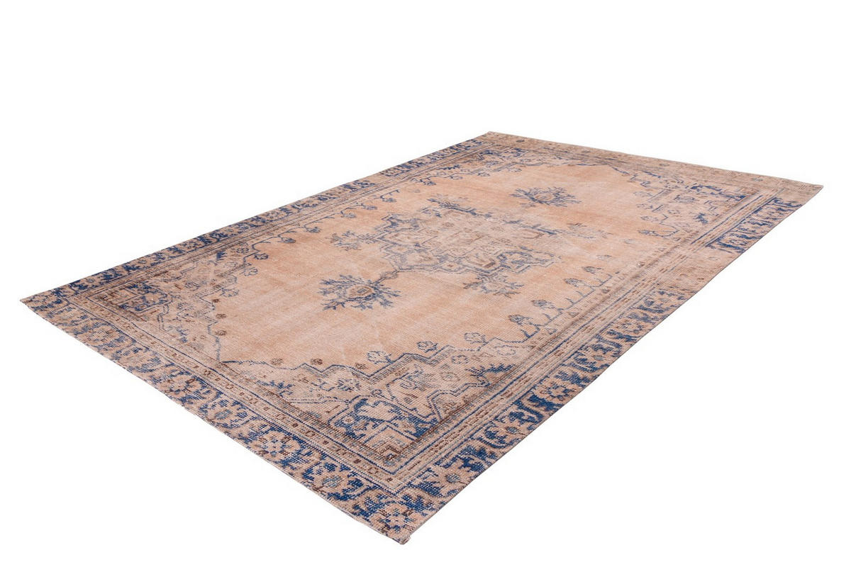 FLACHWEBETEPPICH 140/200 cm Vintage 8406 Blau Blau  - Blau, KONVENTIONELL, Textil (140/200cm)
