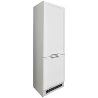 GERÄTEUMBAUSCHRANK 60/211/57 cm  in Weiß  - Chromfarben/Weiß, Design, Holzwerkstoff/Metall (60/211/57cm) - MID.YOU