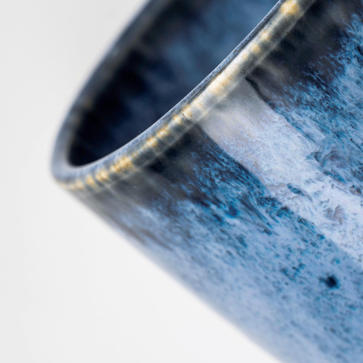 KAFFEEBECHERSET WILDE SCHLUCHT 4-teilig  - Blau, Basics, Keramik (8,4/11,5cm) - Gipfelstück