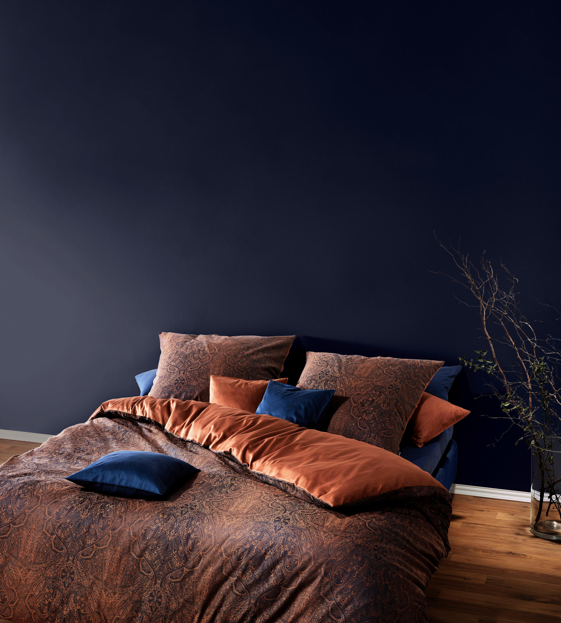 BETTWÄSCHE Black Premium Damast Damast 240/220 cm  - Messingfarben, Basics, Textil (240/220cm) - Fleuresse