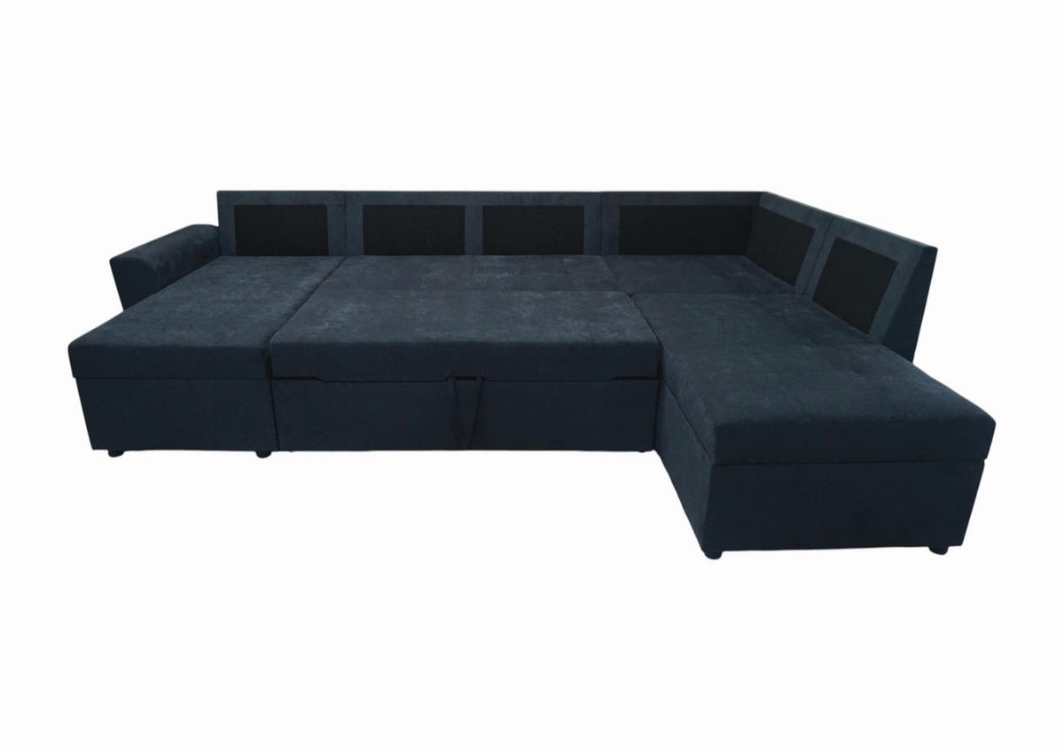 WOHNLANDSCHAFT TERMOLI Anthrazit Jacquard  - Anthrazit/Schwarz, Design, Kunststoff/Textil (155/297/212cm) - MID.YOU