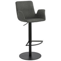 BARHOCKER in Metall, Textil Salbeigrün  - Salbeigrün/Schwarz, Design, Textil/Metall (53/84-109/50cm) - Novel