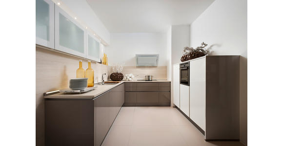EINBAUKÜCHE - Beige/Magnolie, Design, Holzwerkstoff - Dieter Knoll