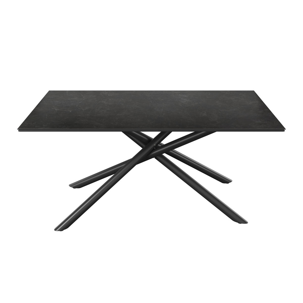 GARTENTISCH 180/90/75 cm Metall, Stein rechteckig  - Dunkelgrau/Anthrazit, MODERN, Stein/Metall (180/90/75cm) - Amatio