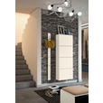SCHUHKIPPER Gardasee  in 60/161/22 cm  - Sandfarben, Design, Glas/Holzwerkstoff (60/161/22cm) - Moderano