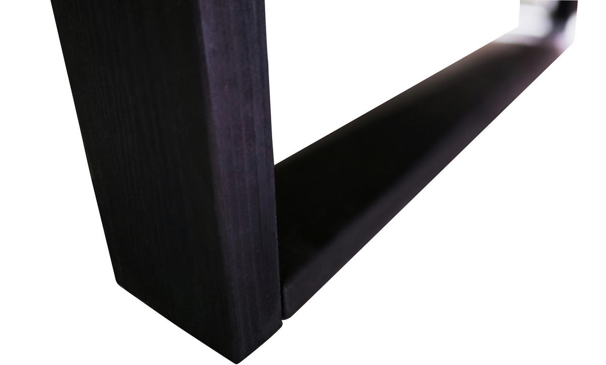 BALKENBETT 180/200 cm  in Eichefarben   - Eichefarben/Schwarz, MODERN, Holz/Metall (180/200cm) - Livetastic