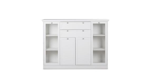 HIGHBOARD in 160/120/40 cm - Schwarz/Weiß, LIFESTYLE, Holzwerkstoff/Metall (160/120/40cm) - Carryhome