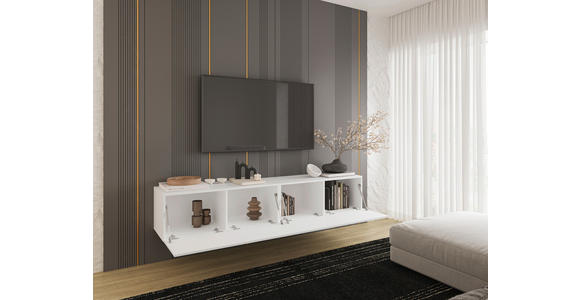 LOWBOARD  in 200/36,7/42 cm  - Weiß, Design, Holzwerkstoff (200/36,7/42cm) - Hom`in