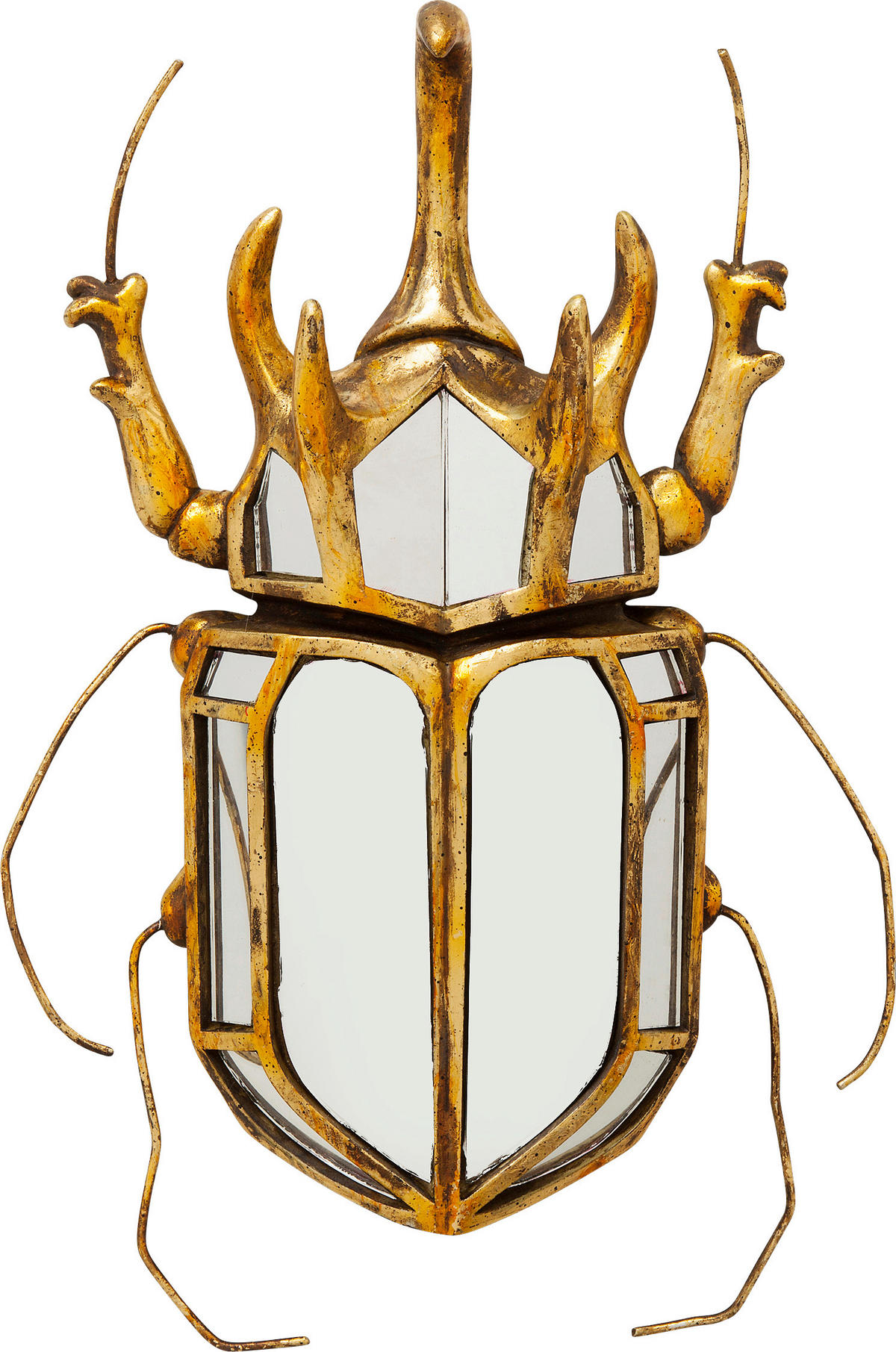 DEKOHÄNGER - Goldfarben, Trend, Glas/Kunststoff (25/39/6cm) - Kare-Design