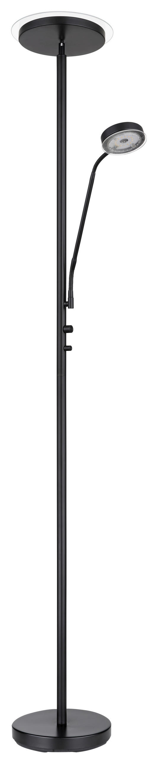 LED-DECKENFLUTER - Schwarz, Design, Glas/Metall (26/180cm) - Globo