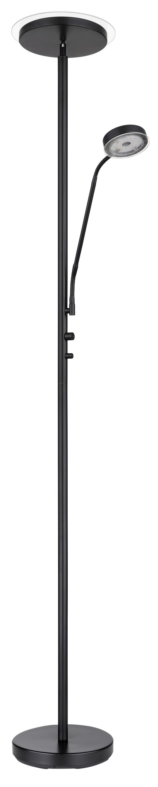 LED-DECKENFLUTER 26/180 cm    - Schwarz, Design, Glas/Metall (26/180cm) - Globo