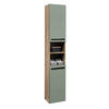 HOCHSCHRANK 34/190/31 cm  - Eichefarben/Schwarz, Basics, Holzwerkstoff/Kunststoff (34/190/31cm) - MID.YOU