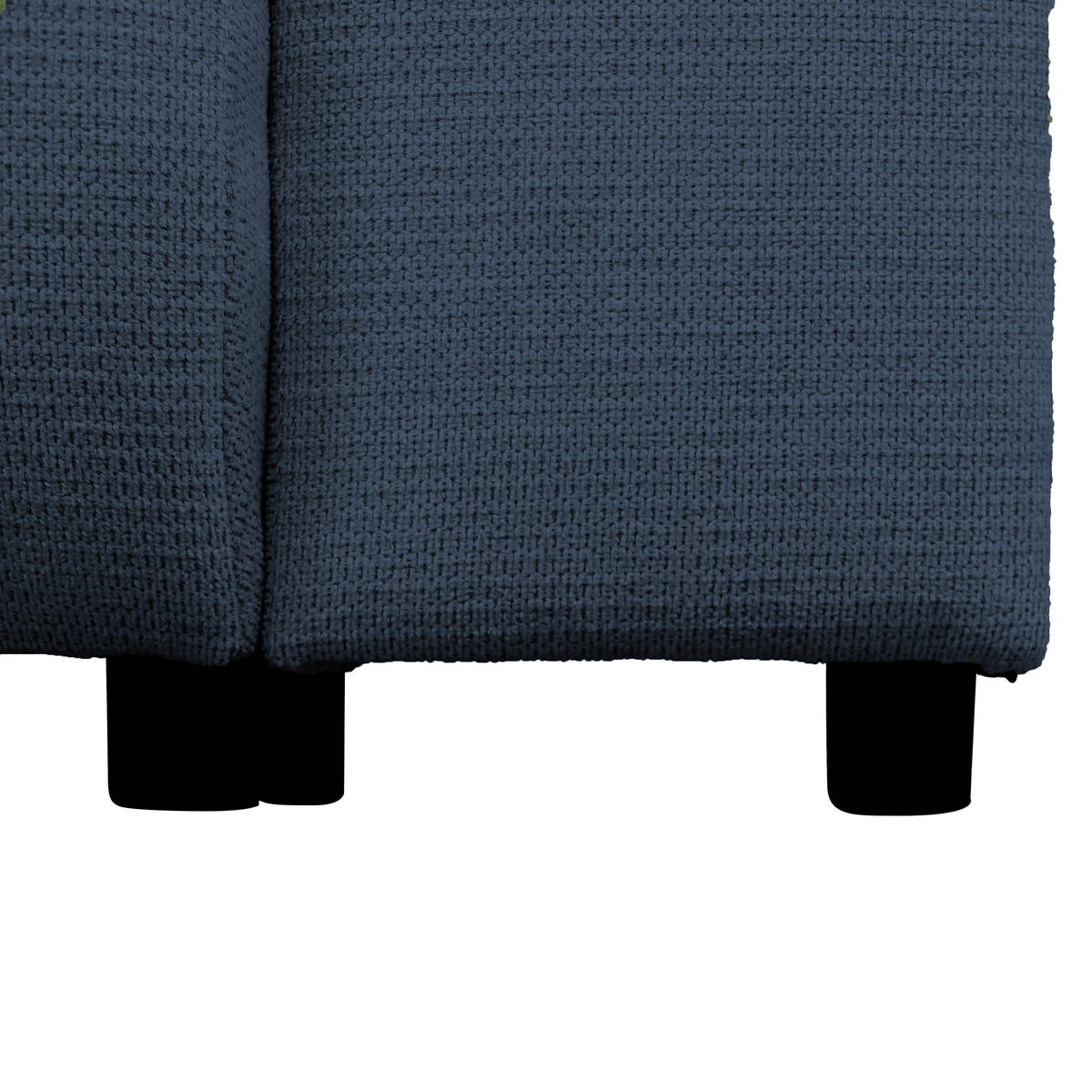 ECKSOFA Dunkelblau Struktur  - Schwarz/Dunkelblau, Design, Kunststoff/Textil (160/250cm) - MID.YOU
