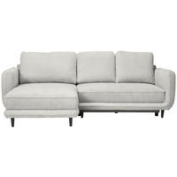 ECKSOFA in Struktur Naturfarben  - Schwarz/Naturfarben, Konventionell, Holz/Textil (170/247cm) - Carryhome