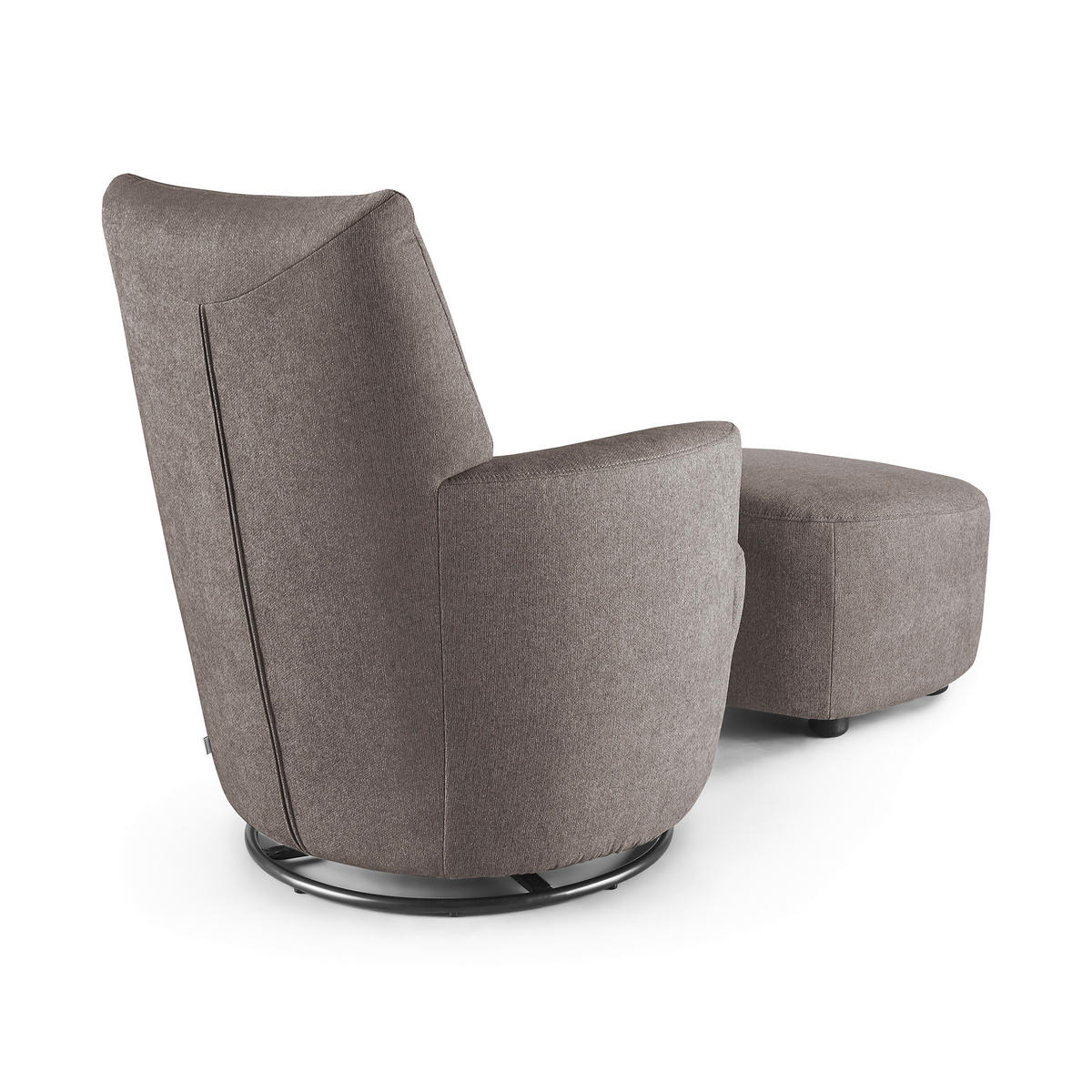 SESSEL Webstoff Grau    - Schwarz/Grau, Design, Textil/Metall (80/96/88cm) - SetOne by Musterring