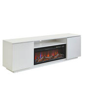 ELEKTROKAMIN - Weiß, Trend, Glas/Holzwerkstoff (163/52/40cm) - Modante