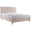 BOXBETT 180/200 cm  in Beige  - Beige/Schwarz, KONVENTIONELL, Holz/Textil (180/200cm) - Boxxx