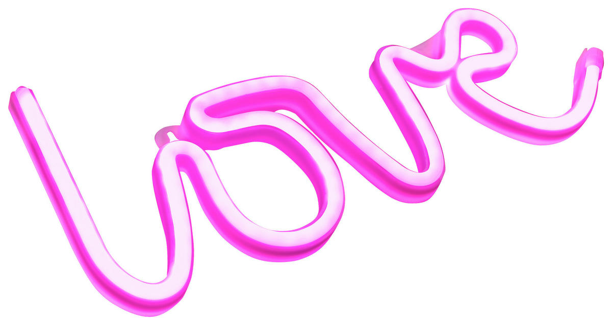 LED-DEKOLEUCHTE 34,3/2/12,2 cm  - Rosa, MODERN (34,3/2/12,2cm) - Just Light