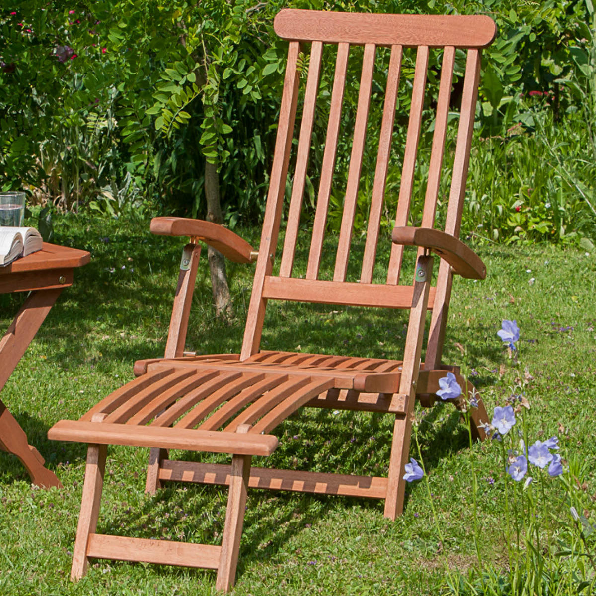 GARTEN-RELAXLIEGE 58/92/144 cm  - Naturfarben, KONVENTIONELL, Holz (58/92/144cm) - Gardenson