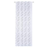 FERTIGVORHANG transparent  - Schwarz/Weiß, KONVENTIONELL, Textil (140/245cm) - Esposa