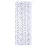 FERTIGVORHANG transparent  - Schwarz/Weiß, KONVENTIONELL, Textil (140/245cm) - Esposa
