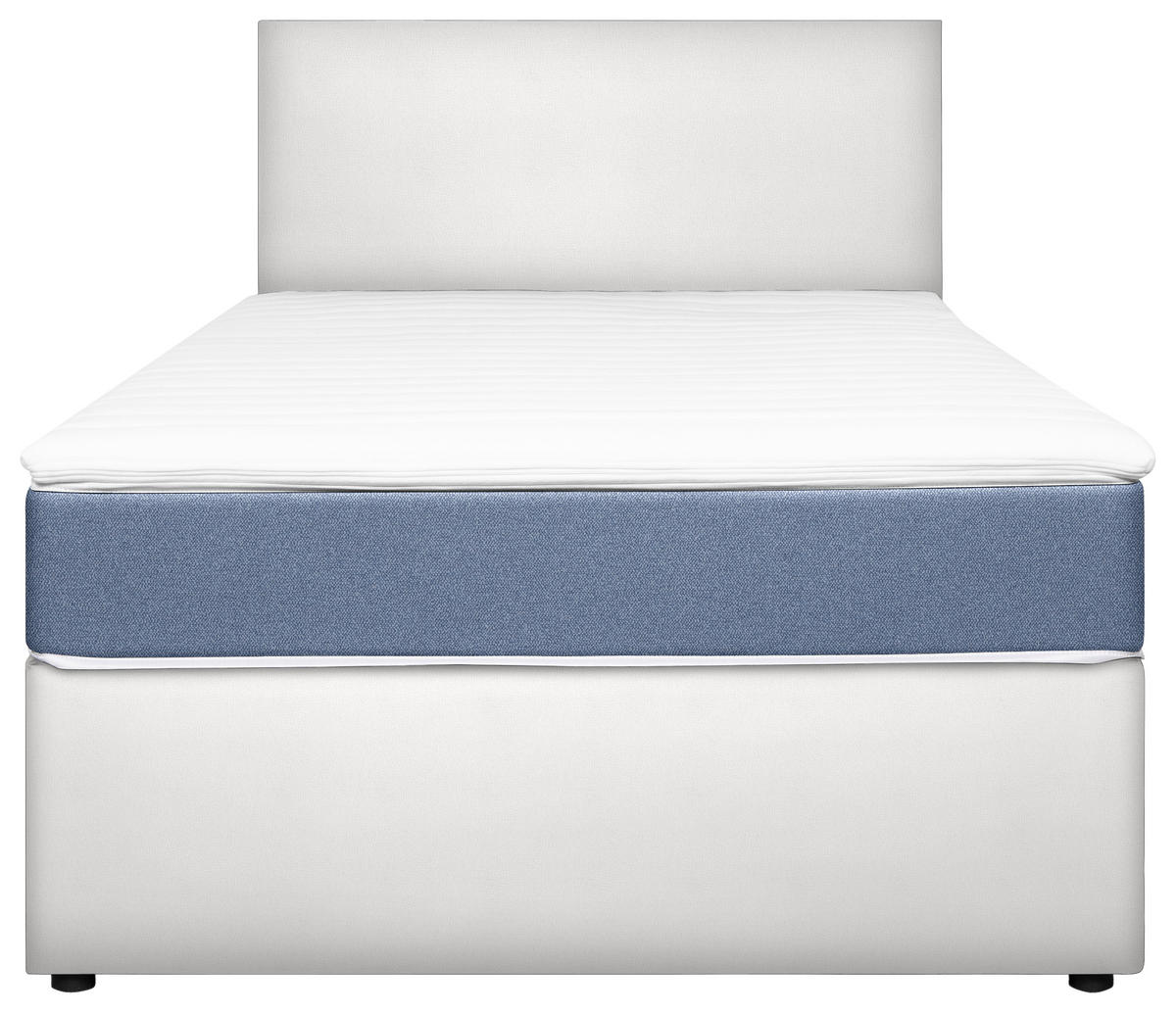 BOXBETT 120/200 cm  in Weiß, Hellblau  - Weiß/Hellblau, KONVENTIONELL, Holz/Holzwerkstoff (120/200cm) - MID.YOU