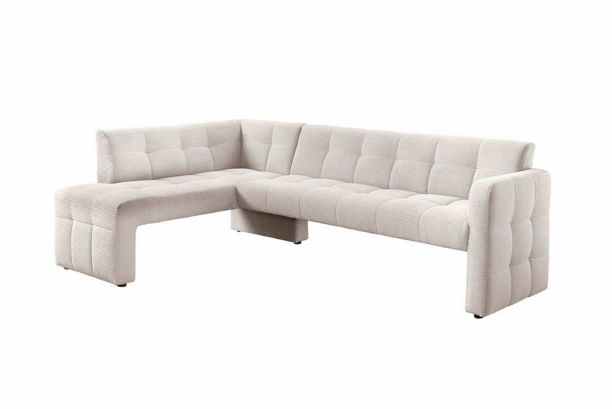 UGAONA KLUPA  bež   - bež/crna, Moderno, drvo/tekstil (245/157cm) - Livetastic
