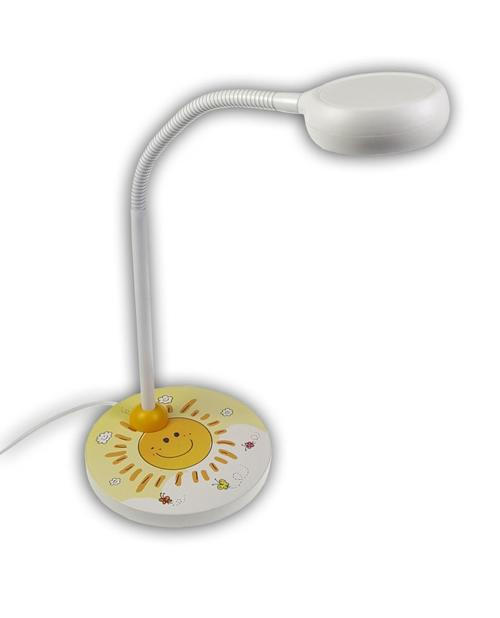 LED-KINDERTISCHLEUCHTE Sunny 20/43/20 cm   - Weiß, KONVENTIONELL, Holz/Kunststoff (20/43/20cm)